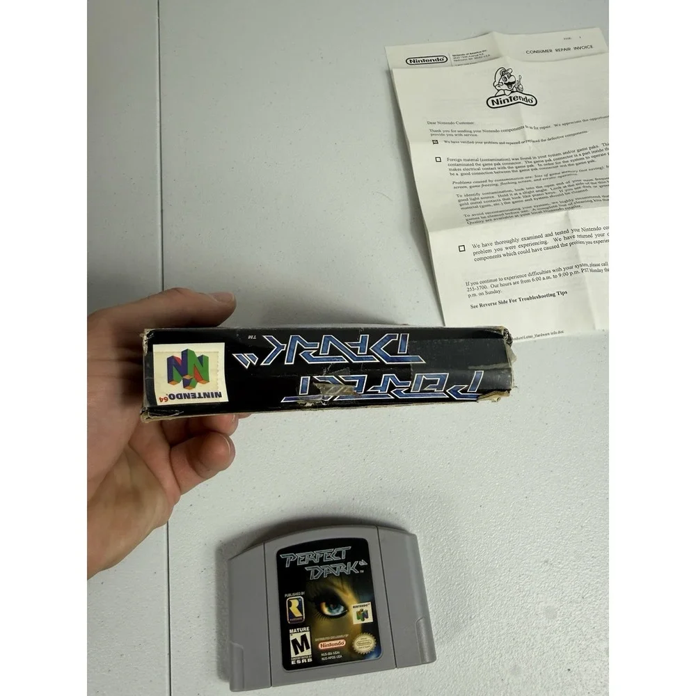 Perfect Dark - Nintendo 64 (N64) with Box, **Missing Manual** TESTED!